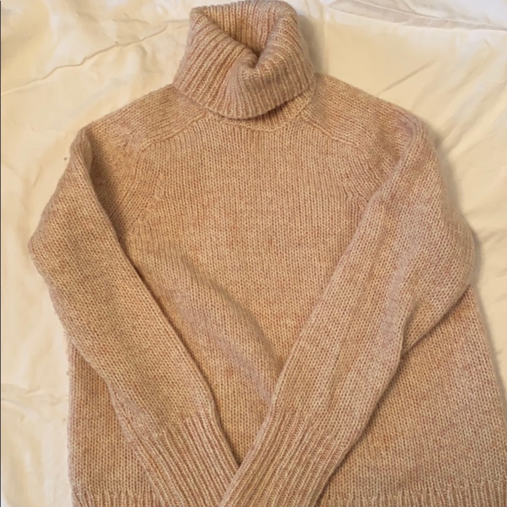 Cozy marled pink J. Crew turtleneck
